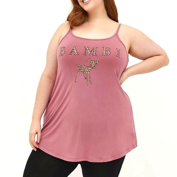 NWT Torrid DISNEY BAMBI TUNIC / SLEEP TUNIC - PINK FANGIRL Plus Size 2X (18/20) - Picture 7 of 9